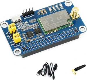 SX1262 LoRa HAT for Raspberry Pi 915MHz Long-Range Module with 5km Range, Low-Power IoT Wireless Expansion Board, Fits STM32 SX1262 LoRa HAT for Raspberry Pi 915MHz Long-Range Module with 5km Range, Low-Power IoT Wireless Expansion Board, Fits STM32