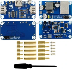 PoE Ethernet/USB HUB HAT for Raspberry Pi Zero W WH with 1x RJ45 3X USB 2.0 Ports 802.3af-Compliant @XYGStudy (PoE/ETH/USB HUB HAT) PoE Ethernet/USB HUB HAT for Raspberry Pi Zero W WH with 1x RJ45 3X USB 2.0 Ports 802.3af-Compliant @XYGStudy (PoE/ETH/USB HUB HAT)
