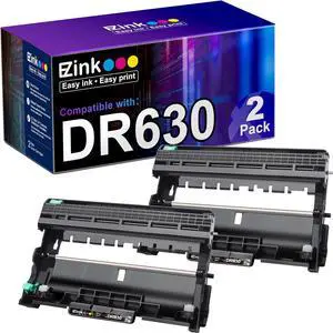 E-Z Ink (TM Compatible Drum Unit (Not Toner) Replacement  DR630 DR 630 to Compatible with DCP-L2520DW DCP-L2540DW HL-L2300D HL-L2305W HL-L2320D HL-L2340DW HL-L2380DW HL-L2680W (2 Pack)