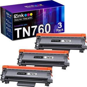 E-Z Ink (TM Compatible Toner Cartridge Replacement  TN760 TN 760 TN730 Compatible with DCP-L2550DW HL-L2350DW HLL2395DW HLL2390DW HL-L2370DW MFC-L2710DW MFC-L2750DW MFC-L2730DW (3 Black)