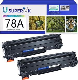 SuperInk Compatible Toner Cartridge Replacement for HP 78A CE278A to use with HP Laserjet P1606dn M1536dnf P1560 P1566 P1606 P1606n Printer(Black, 2-Pack)