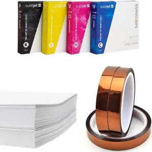 Sawgrass SG500 Sublimation Ink Cartridge Sublijet UHD with 110 sheets Sublimax Paper & 3 Tapes