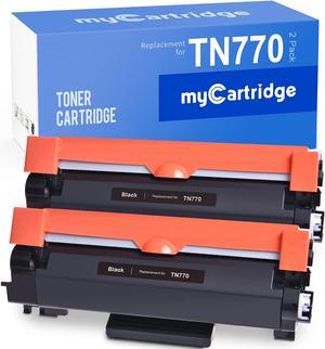 myCartridge TN770 TN-770 Compatible Toner Cartridge  TN770 TN-770 Black Toner Cartridge2 Pack  MFC-l2750DW MFC-L2750DWXL HL-L2370DWXL HL-2370DW Printer
