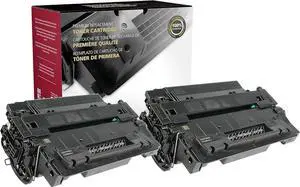 Inksters of America Remanufactured Toner Cartridge Replacement  55X Ultra High Yield CE255X-J Black (20K Pages) - 2 Pack
