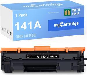 myCartridge 141A Toner Cartridge with Chip Compatible Toner Replacement  141A W1410A 141X W1410X Toner Cartridge for Pro M110W MFP M139 MFP M140W Printers (1 Black)