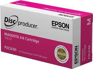 PJIC4-C13S020450 Magenta Ink Cartridge (1-Pack) for DiscProducer PP-100 in Retail Packaging