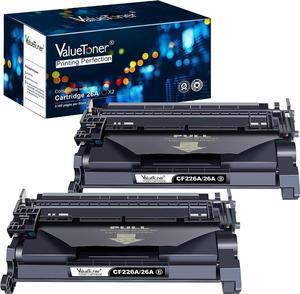 Valuetoner CF226A CF226X 26A 26X Toner Cartridge Replacement  26A Black for Laserjet Pro M402n M402dn M402d M402dw MFP M426fdw M426fdn M426dw M426 M402 Printer (2 Black)