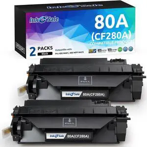 INK E-SALE Compatible 80A 05A Toner Cartridge Replacement  CF280A CE505A  LaserJet Pro 400 M401d M401dn M401n M401dw M425dn M425n M425d M425w M425dw P2055 P2055d P2055dn P2035 P2035n 2Pack