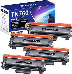 TN760 Toner  Printer Compatible with Brother TN760 TN 730 Toner TN-730/TN-760 to Compatible with MFC-L2750DW HL-L2370DW MFC-L2710DW HL-L2350DW DCP-L2550DW HL-L2390DW Printer(4 Black)
