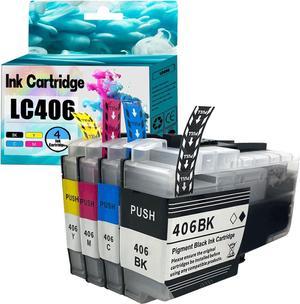 HOBLER Replacement LC406 Ink Cartridge Compatible for Brother LC406 LC406XL LC 406 Ink Cartridges Work for MFC-J4535DW MFC-J5855DW MFC-J4335DW MFC-J6555DW J6955DW Printers Combo Pack