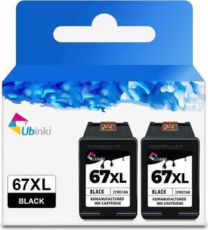 3X Capacity 67XL Ink Cartridge Replacement  Ink 67 Black XL HP67 HP67XL 2700 2700e 2752 2752e 2742e 2755 2755e 4100 4100e 4152e 4155e Envy 6000 6055e 6055 6400 6458 6458e 6455e Printer (2-Pack)