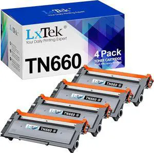 LxTek Compatible Toner Cartridge Replacement  TN660 TN-660 TN630 TN-630 to Compatible with MFC-L2740DW HL-L2300D HL-L2380DW HL-L2340DW HL-L2320D DCP-L2540DW Printer(4 Black), High Yield