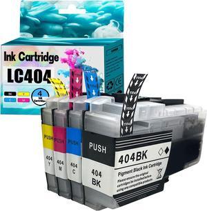 JENKEM Replacement LC404 Ink Cartridge Compatible for Brother LC-404 LC 404 LC404BK Ink Cartridges Work for MFC-J1205W MFC-J1215W Printers Combo Pack