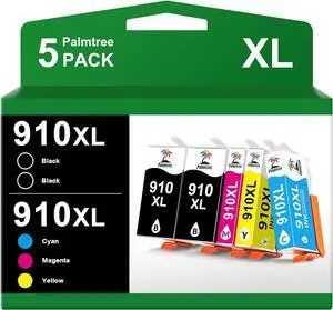 910XL Ink Cartridges  Printers  910XL Ink Cartridges Combo Pack Compatible with OfficeJet Pro 8020 8025 8028 8035 OfficeJet 8015 8010 8018 8022 Printer (2 Black, Cyan, Magenta, Yellow)