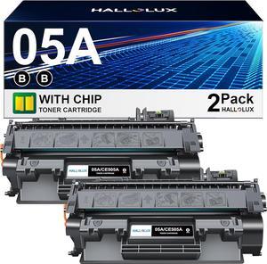 05A Toner Cartridge Compatible  05A CE505A Toner Cartridge  P2035 P2035N P2055DN P2055D P2030 P2050 P2055X Printer (05a Toner, 2 Black)