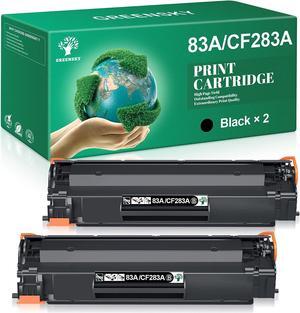 GREENSKY Compatible Toner Cartridge Replacement  83A CF283A 283A 83X 283X CF283X for Laserjet Pro MFP M127fw M225dw M201dw M127fn M125nw M225dn M125a M201n 225dw 127fn Printer(Black, 2-Pack)