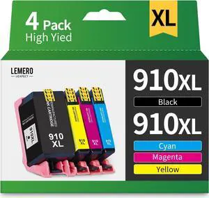 910XL Ink Cartridges  Printers Replacement  910 XL 910XL Ink Cartridges Combo Pack, 4-Pack 910XL