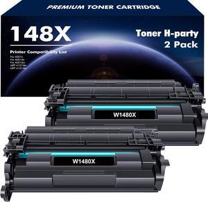 148X 148A Toner Cartridge Black High Yield 2 Pack Compatible Replacement  148X 148A W1480X W1480A  Pro 4001dw 4001dn 4001n MFP 4101fdw 4101fdn Printer Ink