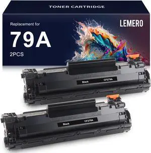 LEMERO Compatible Toner Cartridge Replacement  79A CF279A to use with Laserjet Pro M12w M12a MFP M26nw M26a (Black, 2-Pack)
