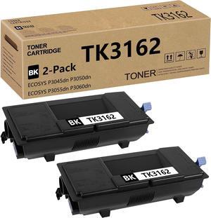 Compatible TK 3162 TK3162 Toner Cartridge Replacement for Kyocera TK3162 TK-3162 for ECOSYS P3055dn P3045dn P3050dn P3060dn Printers 13,000 Pages 2 Pack