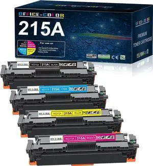 Ennovor 215A Toner Cartridges Works with HP Color Laser Pro M182nw M183fw M182 M183 M155 Series Printer Ink (Black Cyan Yellow Magenta 4 Pack)