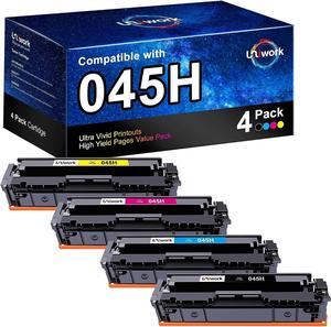 Uniwork Compatible Toner Cartridge Replacement for Canon 045 045H Cartridge 045 CRG-045H for Color imageCLASS MF634Cdw MF632Cdw LBP612Cdw MF632 MF634 Laser Printer Toner Ink, 4 Pack