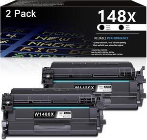 (with Chip) 148X W1480X Toner- Compatible 2 Pack 148X High Yield Toner Cartridge Replacement  148X Laser Pro 4001 4001dn 4001dw, MFP 4101 4101fdn 4101fdw Printer