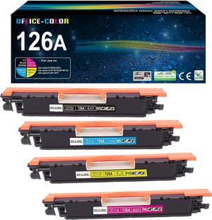 126A Toner Cartridges Set Replacement  126A Works with HP Laserjet Pro 100 Color MFP M175nw,CP1025nw,cp1025,M275 Printer Toner (Black,Cyan,Magenta,Yellow 4-Pack)