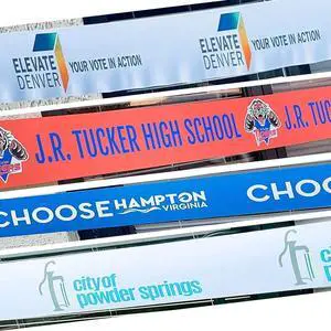 Personalized Grand Opening Ribbon Banner Custom Printed for Any Event 10 Feet Available Widths 3", 4", 6" and 8"