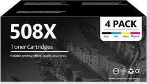 508X Toner Cartridge Bundle(4-Pack,1Black, 1Cyan, 1Yellow, 1Magenta): Owrd Compatible 508X CF360X CF361X CF362X CF363X Replacement  Color Enterprise M552dn M553n MFP M577dn M577z M577f Printer