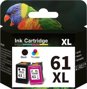 Aqepbzt Remanufactured Black/Tri-Color Ink Cartridge Replacement  Ink 61 61XL Ink Cartridges Black and Color  OfficeJet 2620 4630 Envy 4500 4509 5530 Deskjet 1000 1510 2050 3000 Printer