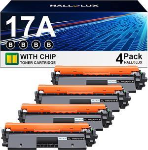 17A CF217A Toner Cartridges Replacement  17A CF217A to Compatible with Laserjet Pro M102w M102a MFP M130fw M130nw M130fn M130a Printer High Yield with Chip (4 Black Toner)