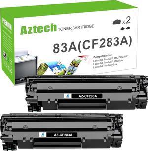 Aztech Compatible Toner Cartridge Replacement  83A CF283A 83X CF283X LaserJet Pro MFP M127fw M125nw M201dw M225dw M225dn M127fn M201n M125a Printer Ink (Black, 2-Pack)
