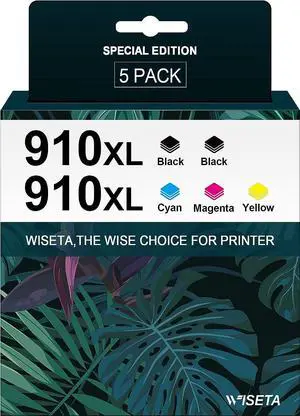 910XL Ink Cartridges Combo Pack  910 XL Ink Cartridges Compatible with Officejet Pro 8020 8035e 8025e 8028e 8028 8025 8035 Printer (5 Pack 910 XL Ink Cartridges