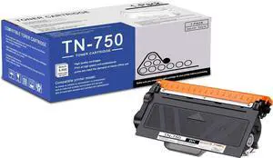 1 Pack TN750 TN-750 High Yield Black Toner Cartridge Compatible TN750 Replacement for Brother HL-5440D 5450DN 5470DW/DWT 6180DW/DWT DCP-8110DN 8150DN 8155DN 8510DN MFC-8710DW 8810DW 8910DW Printe