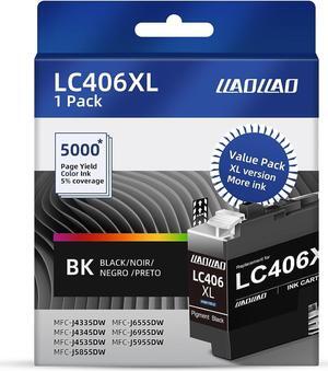 LC406XL Ink Cartridges Black Replacement  LC406 LC 406 XL  MFC-J4335DW MFC-J4345DW MFC-J4535DW MFC-J5855DW MFC-J6555DW MFC-J6955DW MFC-J5955DW Printer LC406BK