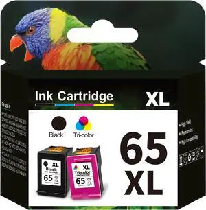 Aqepbzt Remanufactured Black/Tri-Color Ink Cartridge Replacement  Ink 65 65XL Ink Cartridges Black and Color  AMP 120 100 125 130 Deskjet 3755 2652 3752 2624 Printer