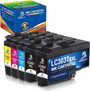 DOUBLE D LC3037 Ink Cartridges Compatible Replacement  LC3037 LC3037XXL LC3039, High Yield use with MFC-J6945DW MFC-J5845DW XL MFC-J5945DW MFC-J6545DW XL (2BK/C/M/Y) 5 Pack