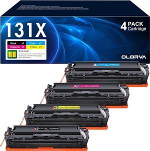 131X Toner Cartridges 4 Pack 131A | Replacement  131A 131X Works with Color Laserj Pro 200 MFP M276nw,M276n,Color Laserj Pro 200 MFP M251nw,M251n,Color Pro 200 MFP M276, M251 Series | CF210X
