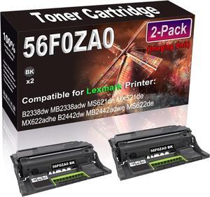 Kolasels 2-Pack Compatible B2338dw MB2338adw MS621dn MX521de MX622adhe B2442dw MB2442adwe Printer Imaging Unit Replacement for 56F0ZA0 Imaging Unit (Black, High Capacity)
