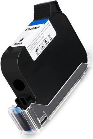 UPRINTJET BT-2580P Black Original Solvent Quick Dry Ink Cartridge Handheld Inkjet Cartridge Replacement 42ml Quick-Drying Ink Cartridge for Handheld Printer BT-HH6105B2/B10 Mini Inkjet Printer