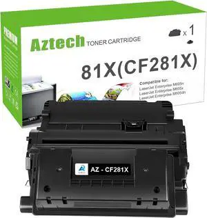 Ennovor Aztech Compatible Toner Cartridge Replacement for HP 81X CF281X 81A CF281A Enterprise MFP M605 Toner M605n M605dn M605x M606 M606n M630 M630h M630dn M630z M632 Printer (Black, 1-Pack)