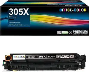 305X Black High-Yield Toner Cartridge CE410X Replacement  Laserjet Pro 400 Color M451dn, M451dw, M451nw, MFP M475dn, M475dw; Pro 300 Color MFP M375nw (1 Pack)