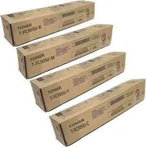 ZHANBO High Capacity Toner Cartridge Compatible Toshiba T-FC505U-K T-FC505U-C T-FC505U-M T-FC505U-Y use for Toshiba E-Studio 2505AC 3005AC 3505AC 4505AC 5005AC Printer(Black Magenta Yellow Cyan)