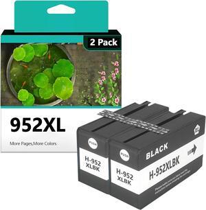 952XL Ink Cartridges Replacement  952 952XL Ink Cartridge Compatible  OfficeJet Pro 7720, 7740, 8210, 8710, 8720, 8730, 8740 Series Printers 2 Black