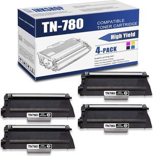 TN780 Compatible TN-780 Black Super High Yield Toner Cartridge Replacement  TN-780 HL-6180DW HL-6180DWT MFC-8950DW MFC-8950DWT Toner.(4 Pack)