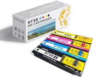 973X High Yield Ink Cartridges,Compatible  973X BK C M Y Ink Cartridges,Work  PageWide X352dw X377dw X452dw X452dn X477dw X477dn X552dw X577dwz P55250dw