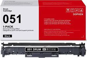 1-Pack 051 Drum Unit Black: Compatible 051 Drum Unit Replacement for imageCLASS MF264dw MF267dw MF269dw LBP162dw Printer