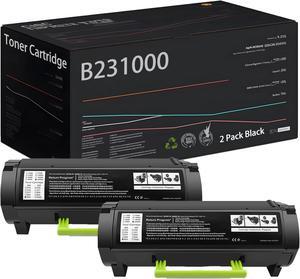 B231000 Toner Cartridge High Yield 6000 Pages Compatible  B2338dw B2442dw B2546dw B2650dw MB2338adw MB2442adwe MB2546adwe MB2650adwe Printers Black (2 Pack)