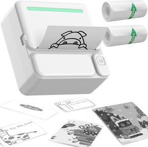 Mini Label Maker Machine with Tape, Pocket Printer Bluetooth Inkless Sticker Maker Machine, Portable Thermal Printer for Notes, Labeling Barcode, Name, Organizing, Great for Home, Office